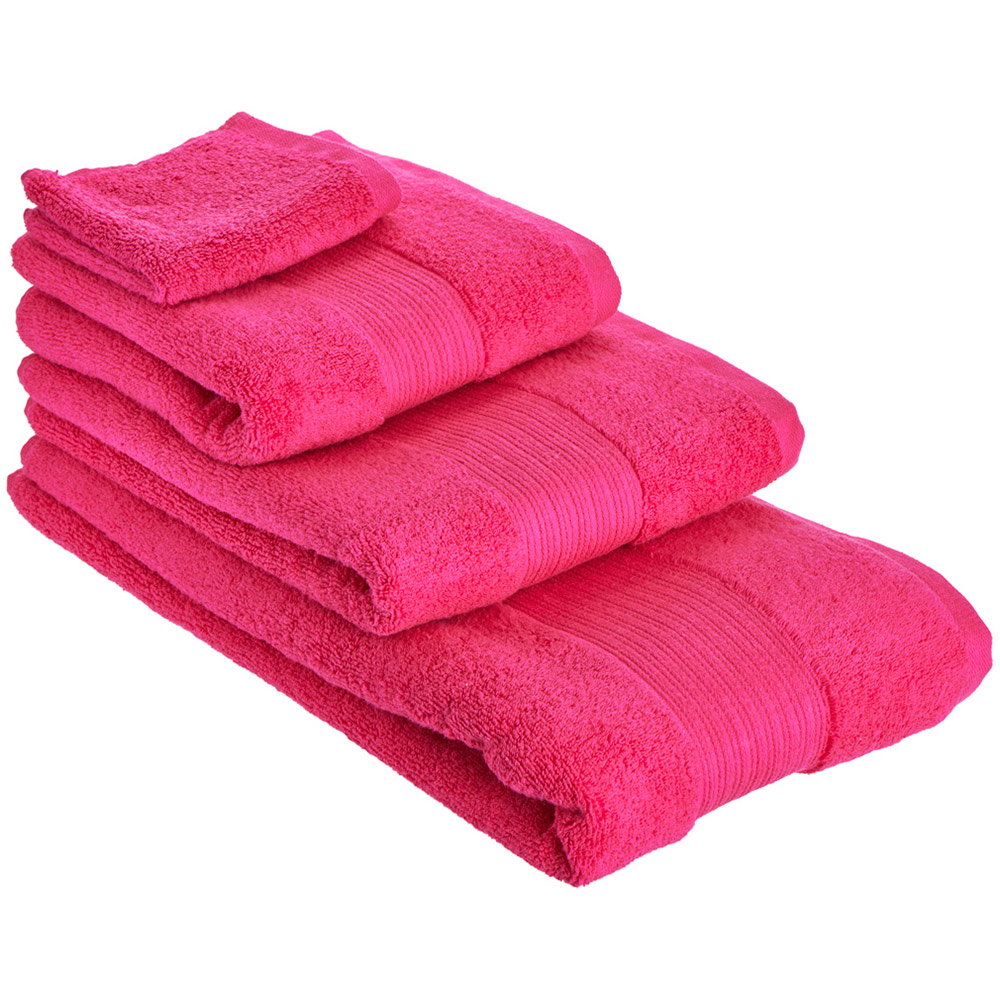 Wilko Supersoft Cotton Fuchsia Hand Towel Image 4