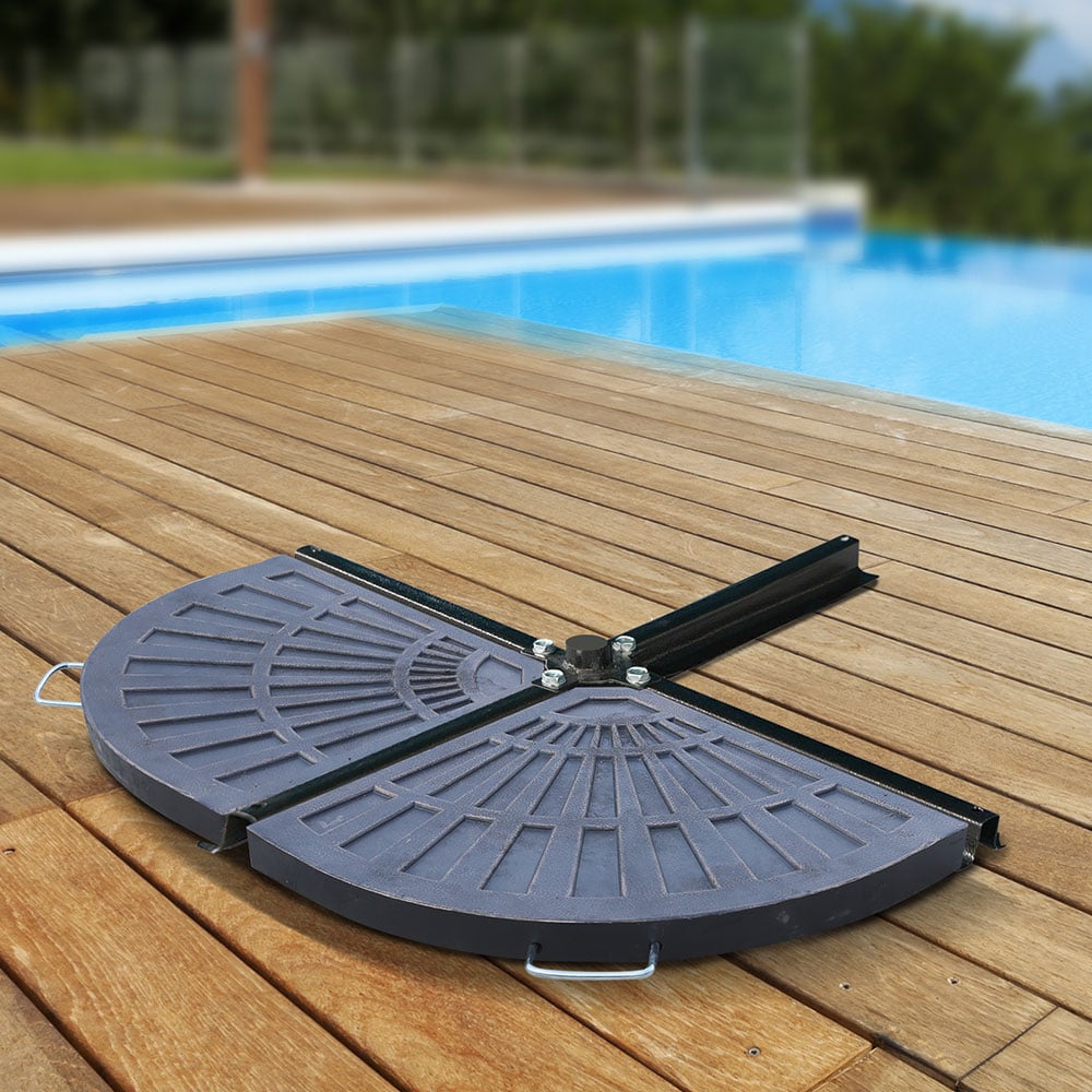 Outsunny 2pc Parasol Base Image 2