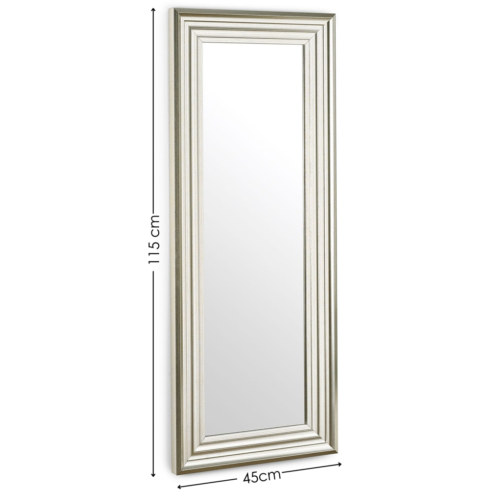 Julian Bowen Tokyo Pewter Rectangular Full Length Dressing Mirror 115 x 45cm Image 7