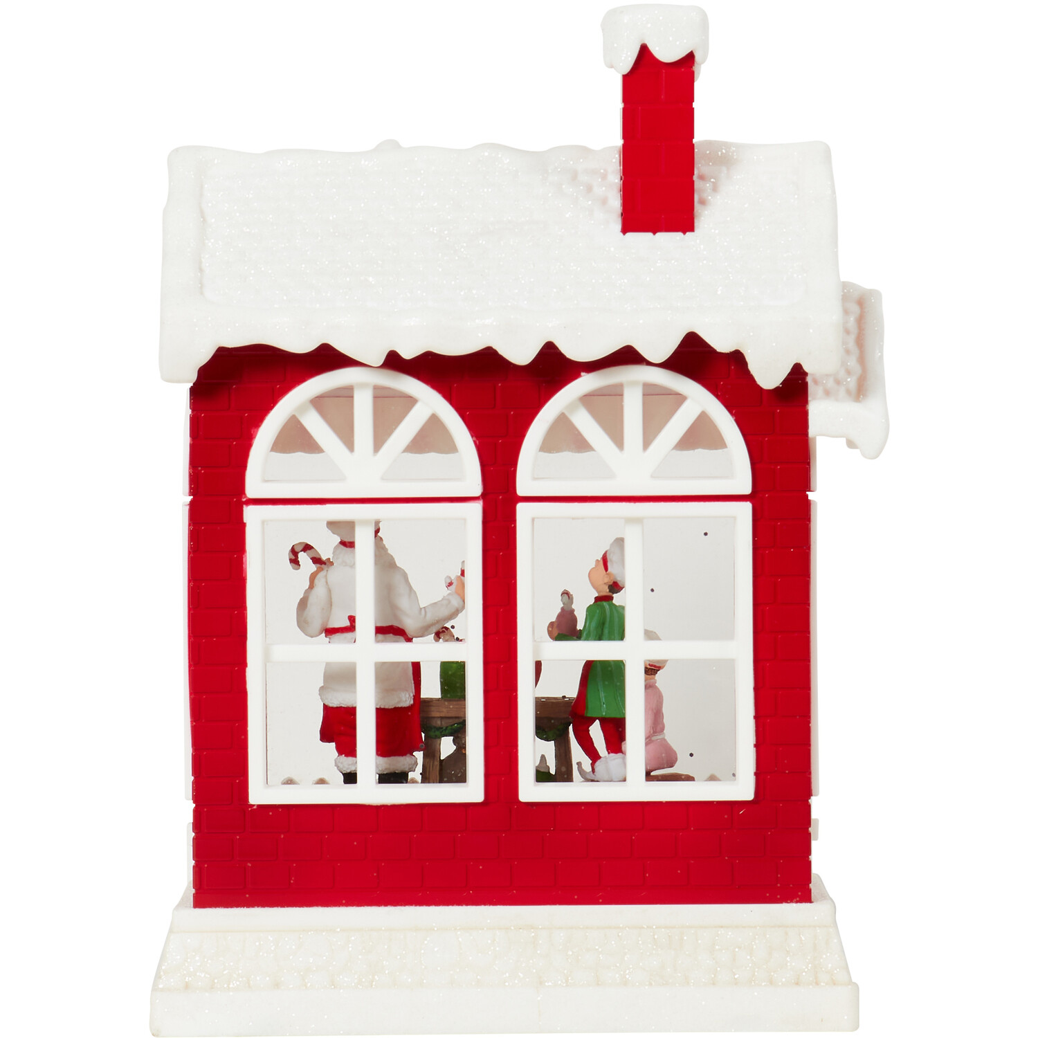 LED Glitter Spinner Santa's Bakery - Red Image 3