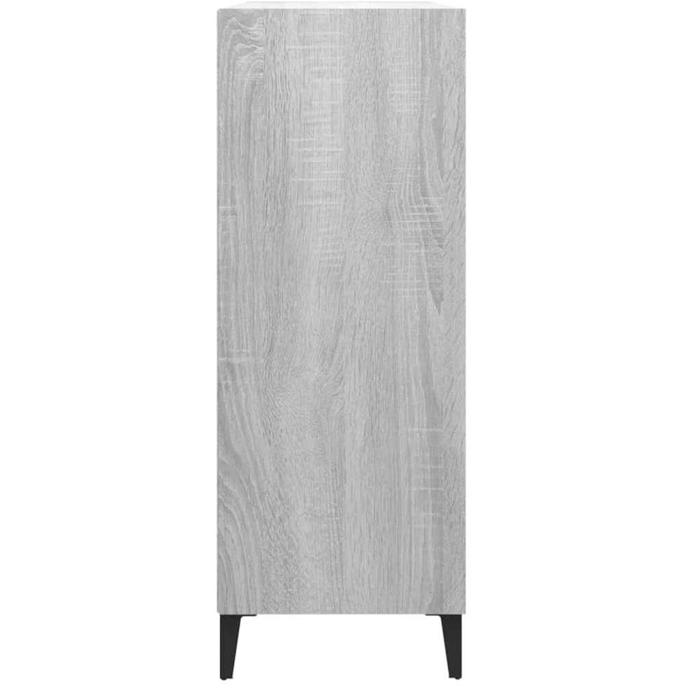 vidaXL 3 Shelf Grey Sonoma Sideboard Image 5