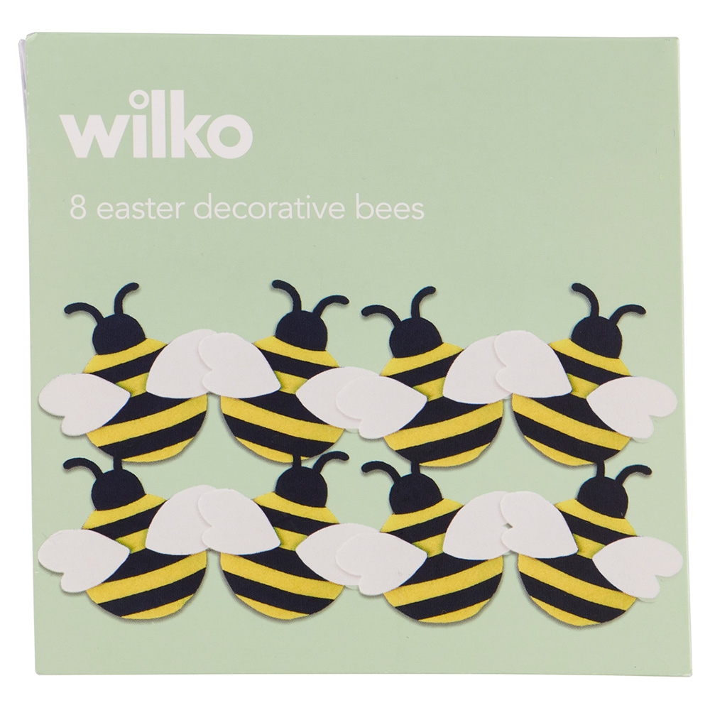 Wilko Easter Decorative Bees 8 Pack Image 3
