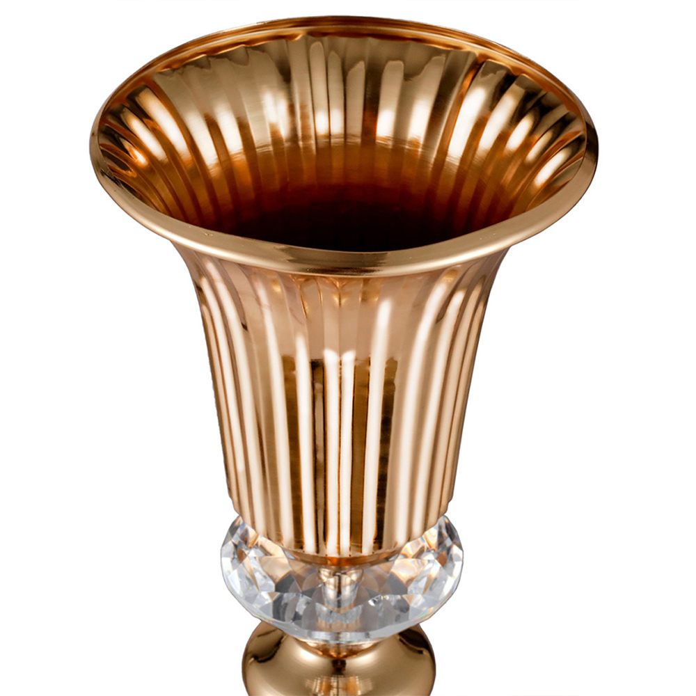 Living and Home Metal Trumpet Vase Wedding Centrepiece Image 3