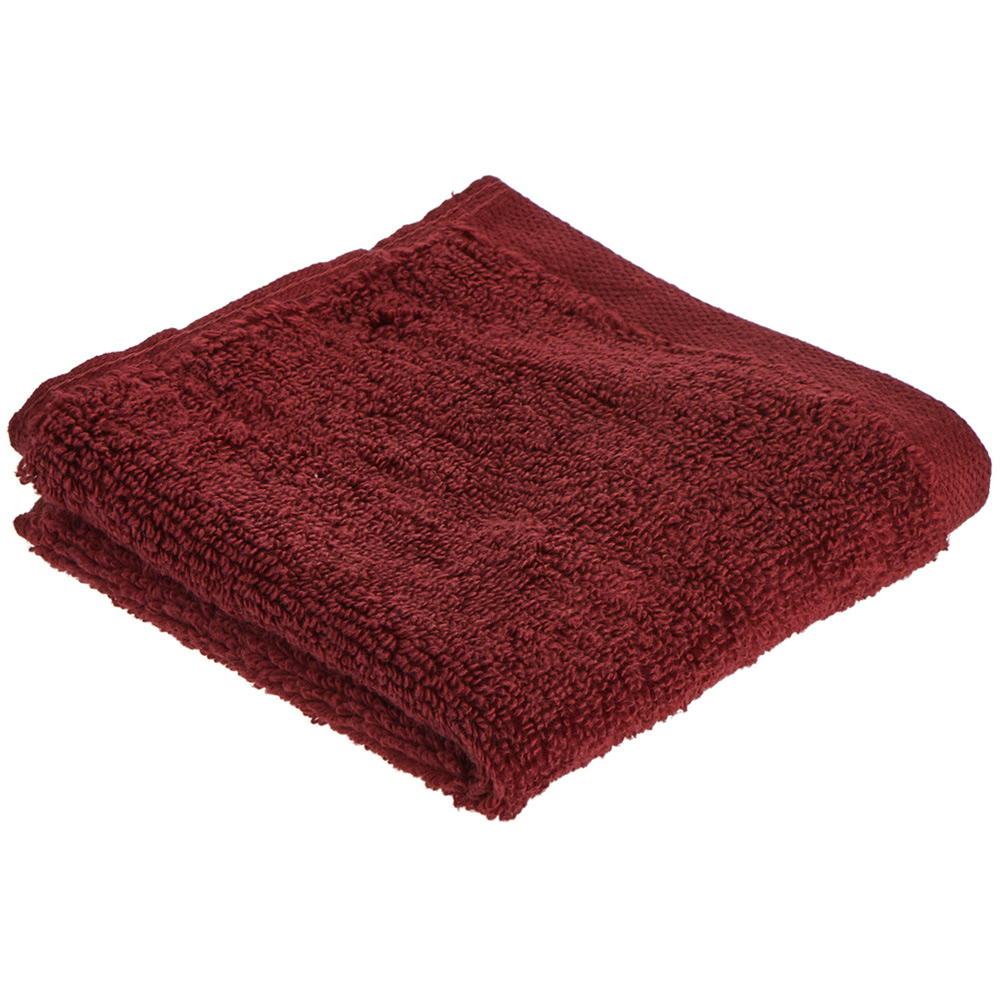 Wilko Supersoft Cotton Rhubarb Facecloths 2 Pack Image 1