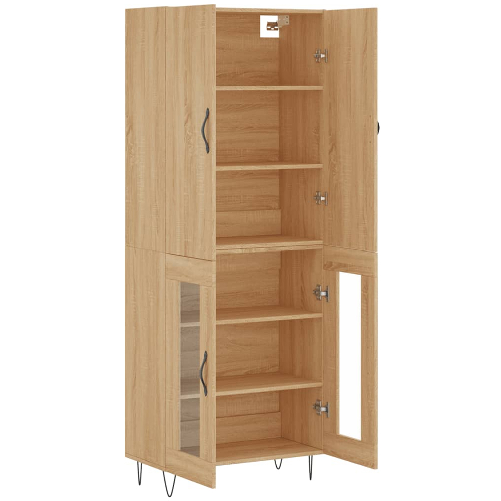 vidaXL 4 Door Sonoma Oak Highboard Image 4