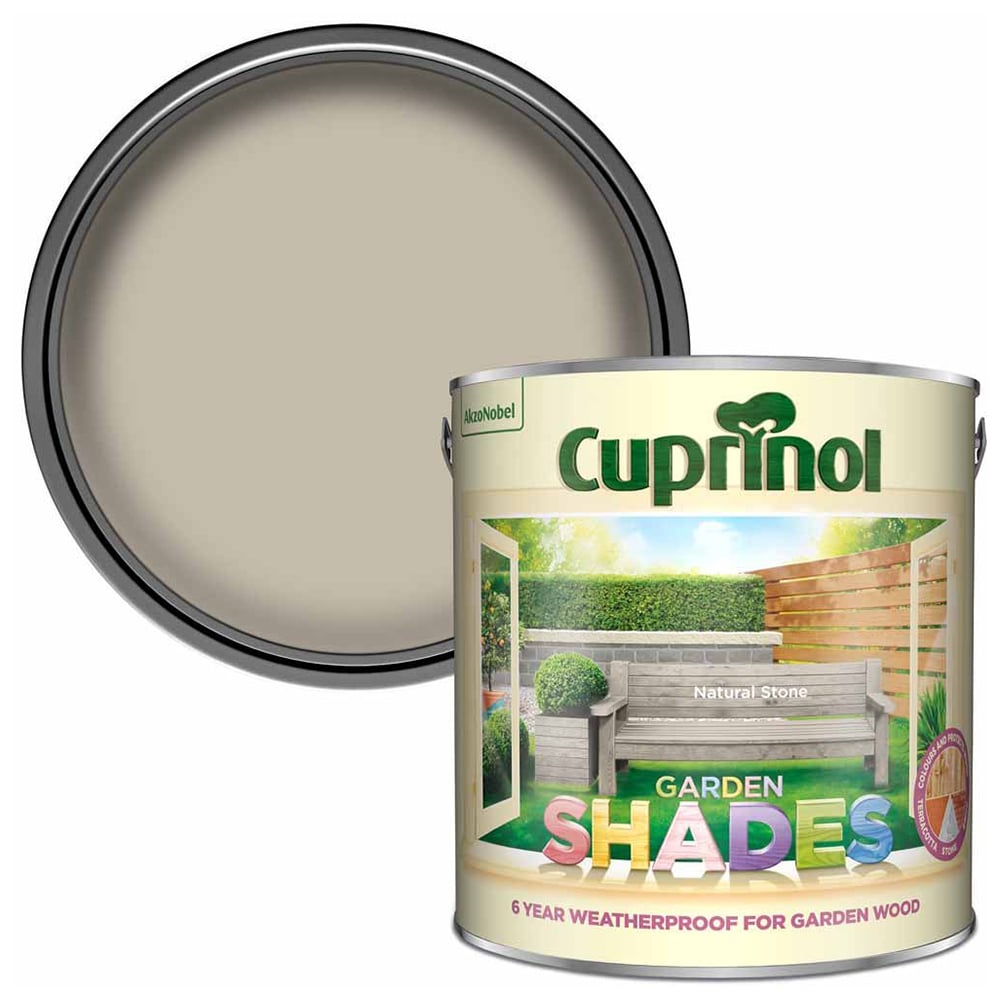 Cuprinol Garden Shades Natural Stone Exterior Paint 2.5L Image 1