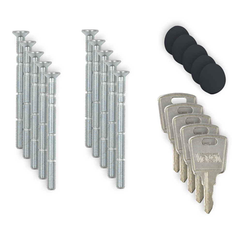 Versa Gold Lockable Straight Window Handle with 5 Precut Spindles 5