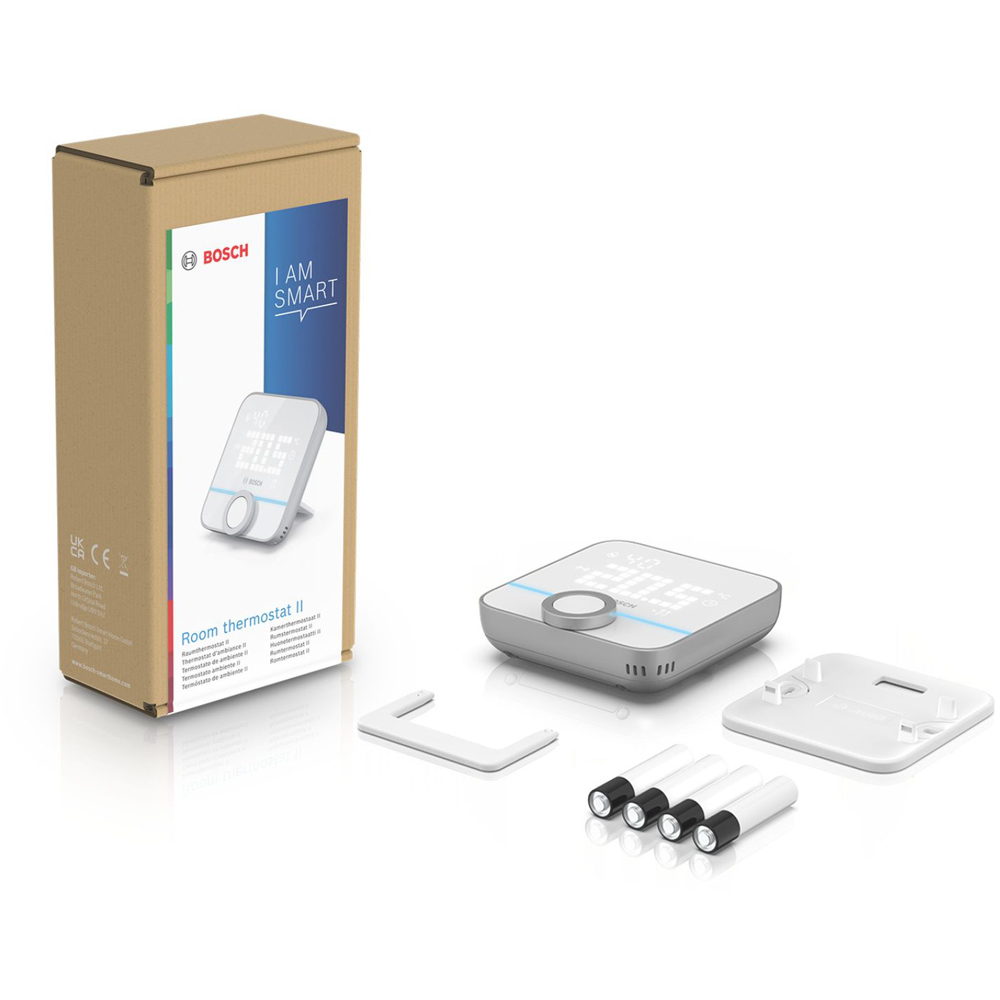 Bosch White Smart Wireless Home Room Thermostat II with LED Display Image 4