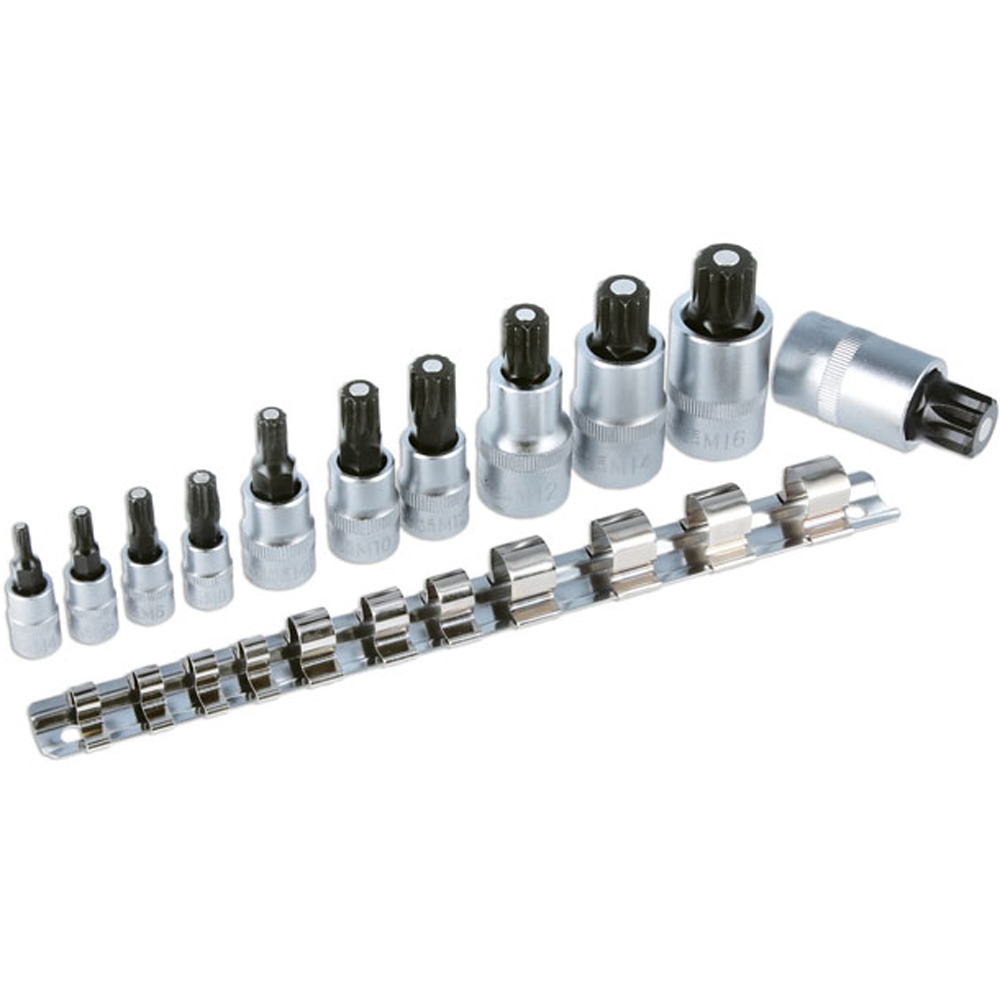 Laser 11 Piece Magnetic Spline Bit Set Image 4