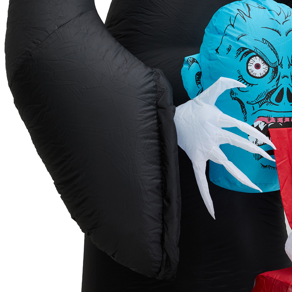 Living and Home Multicolour Inflatable Grim Reaper with Built-in Lights Halloween Decoration 9ft Image 6
