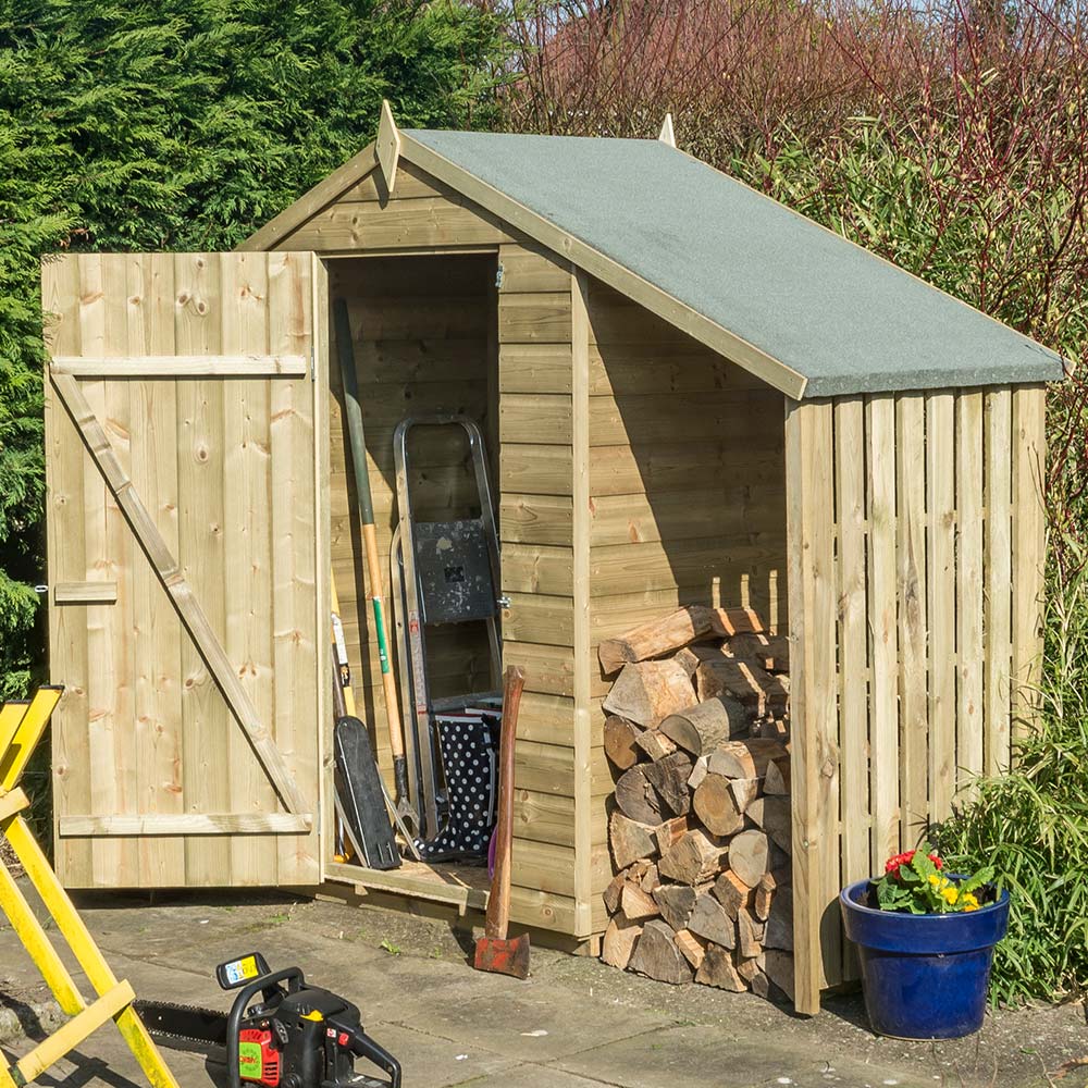 Rowlinson Oxford Shed With Lean To 4x3ft Image 2
