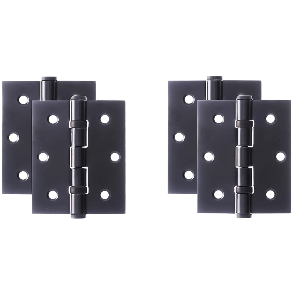 Golden Grace Matt Black Finish Ball Bearing Timber Door Hinge 75mm 2 Pack Image 1