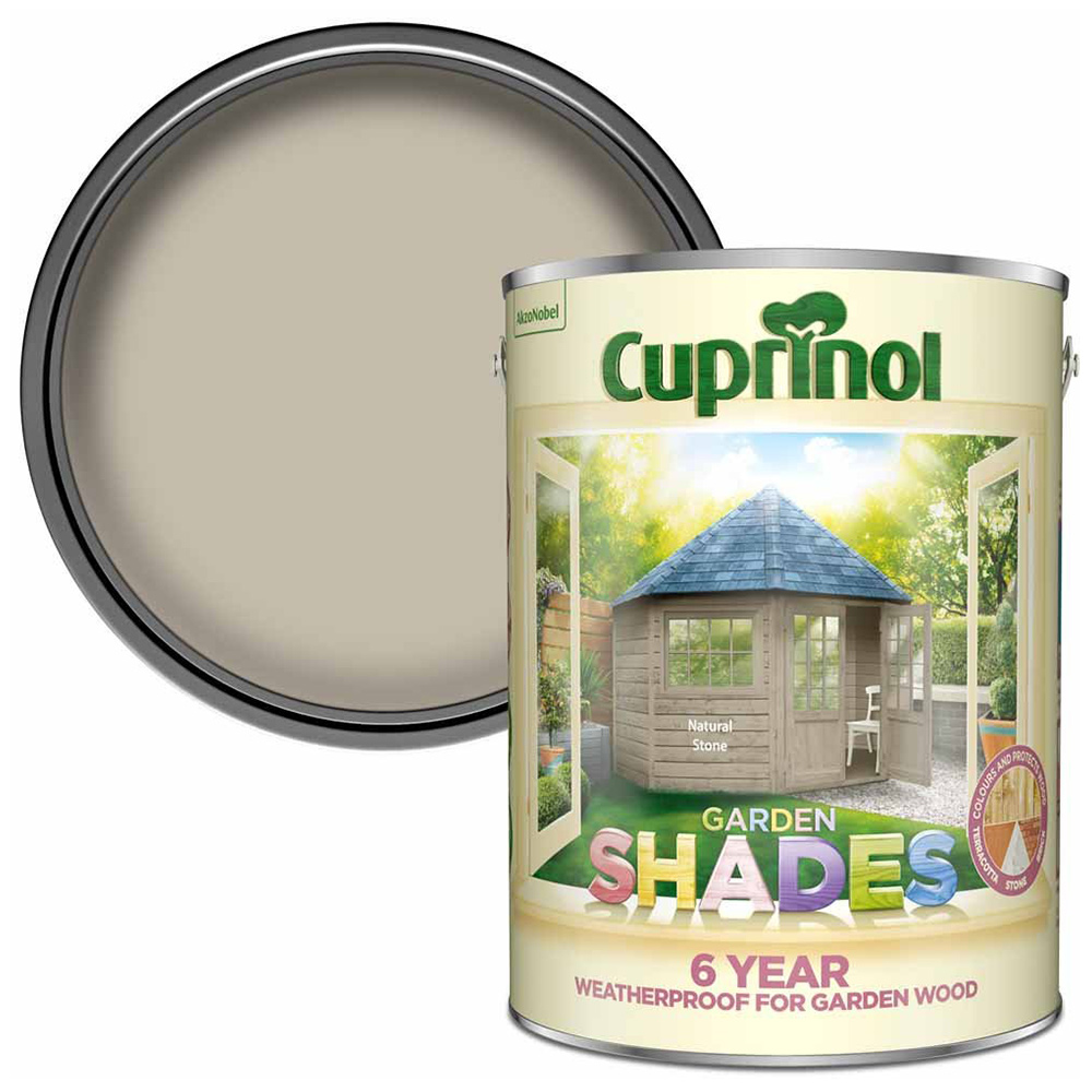 Cuprinol Garden Shades Natural Stone Exterior Paint 5L Image 1