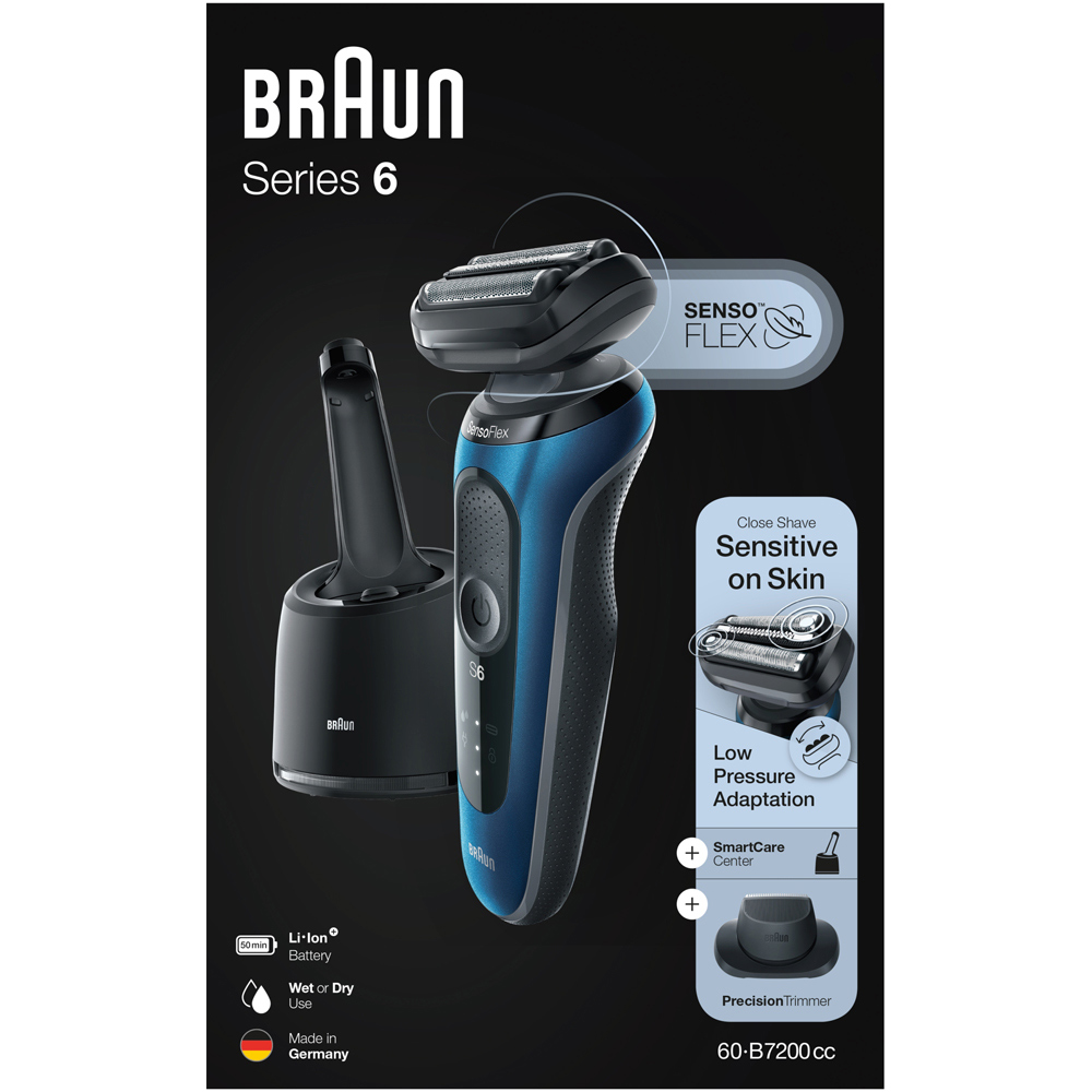 Braun Series 6 60-B7200 Electric Shaver Blue Image 3