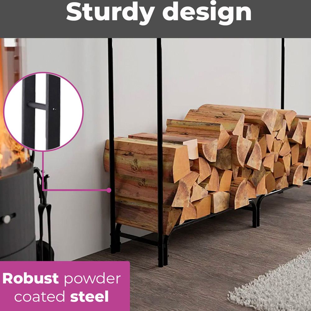 Neo 240cm Outdoor Metal Log Holder Image 4
