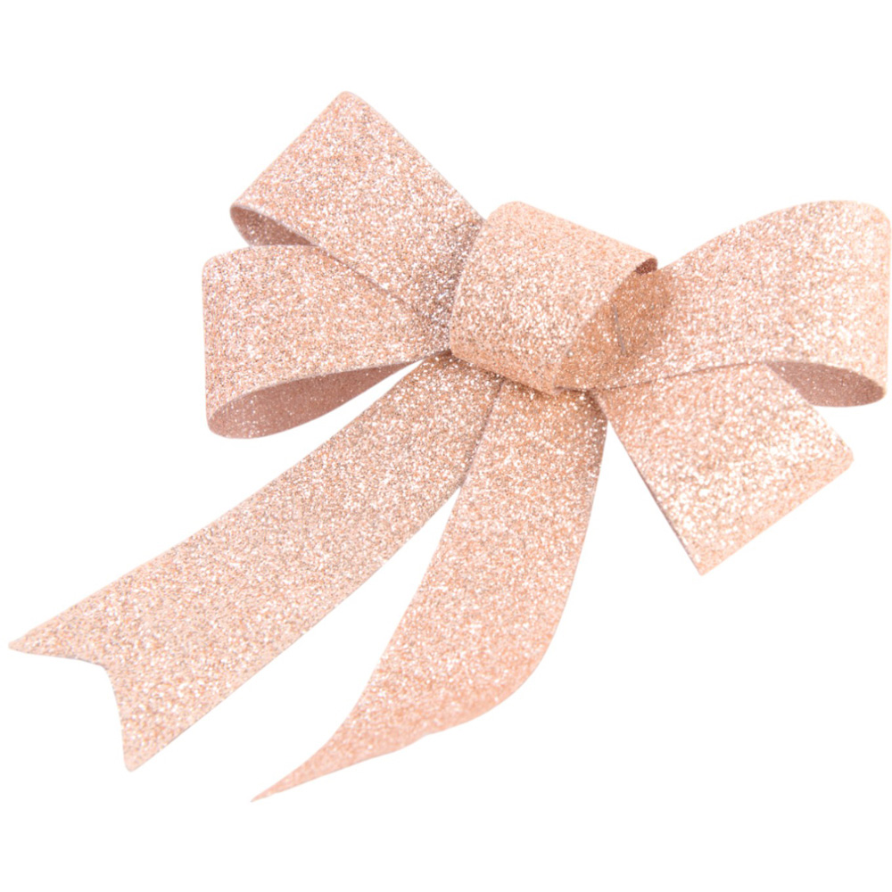 Glitter Decorative Bows 4 Pack Image 2
