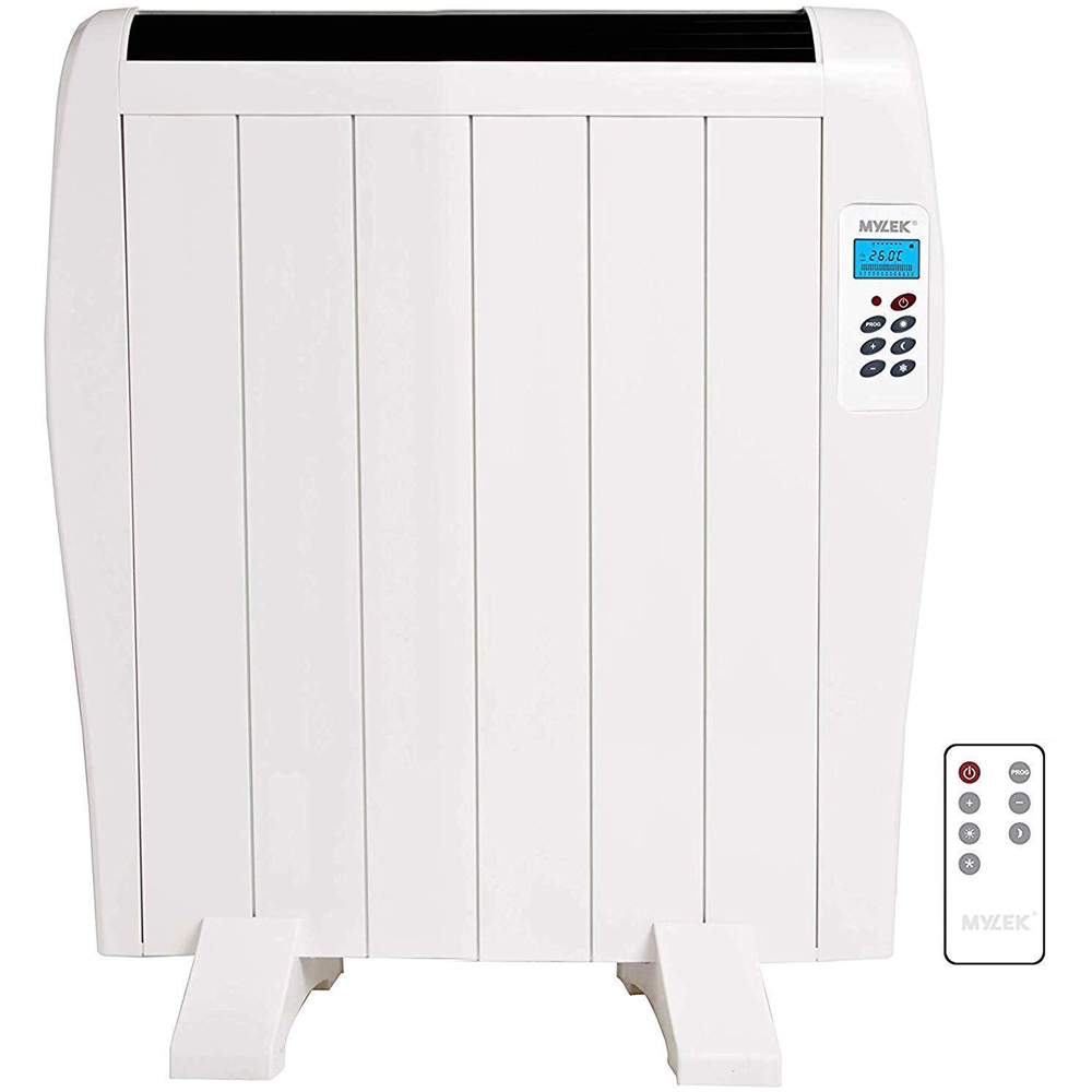 Mylek Premium Aluminium Electric Heater with Timer 900W Image 1