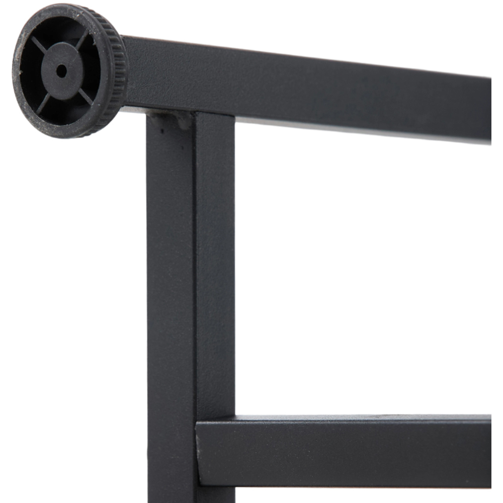 Living and Home 2-Tier Black Faux Marble Top Console Table Image 6