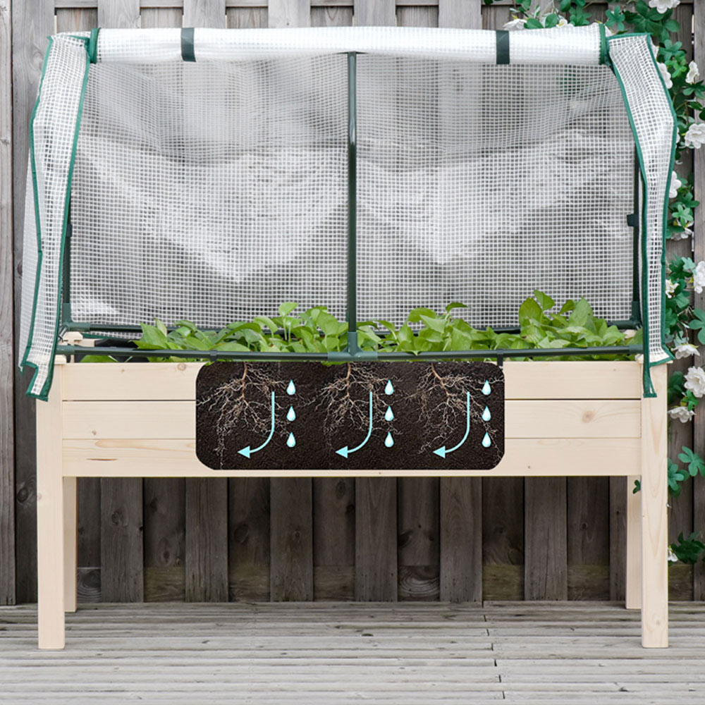 Outsunny PE Cover Raised Garden Planter Bed Image 6