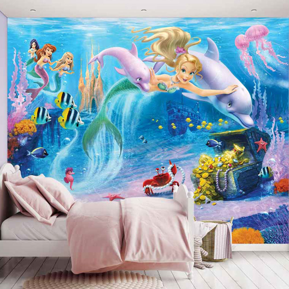 Walltastic Wallpaper Mural Mermaids 8ft x 10ft Image 2