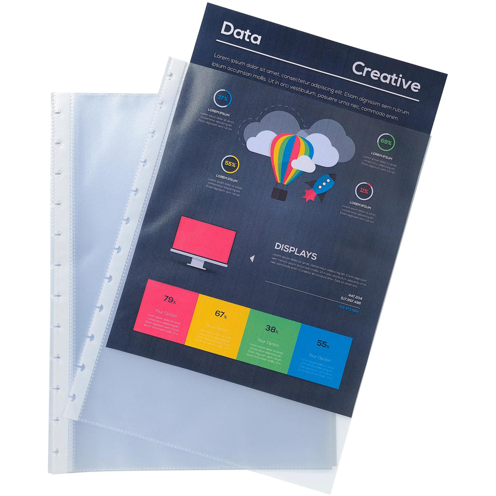 Exacompta Translucent Removable Display Book Refill 10 Pack Image 3