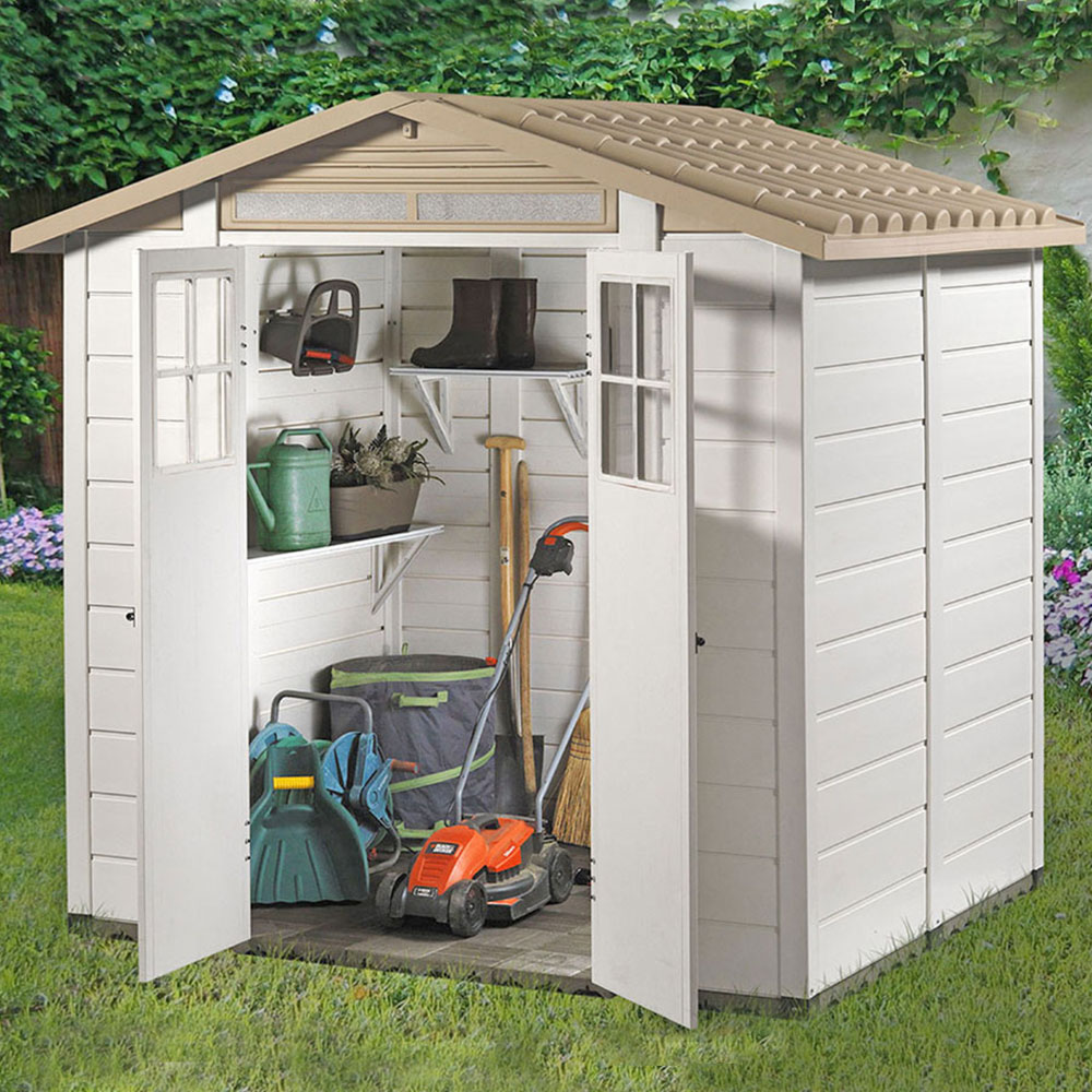 Shire 7 x 5ft Tuscany Evo 200 Plastic Garden Shed Image 2