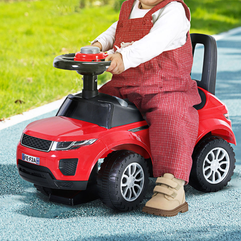 HOMCOM Kids Red Foot-To-Floor Sliding Car with Interactive Features Image 2