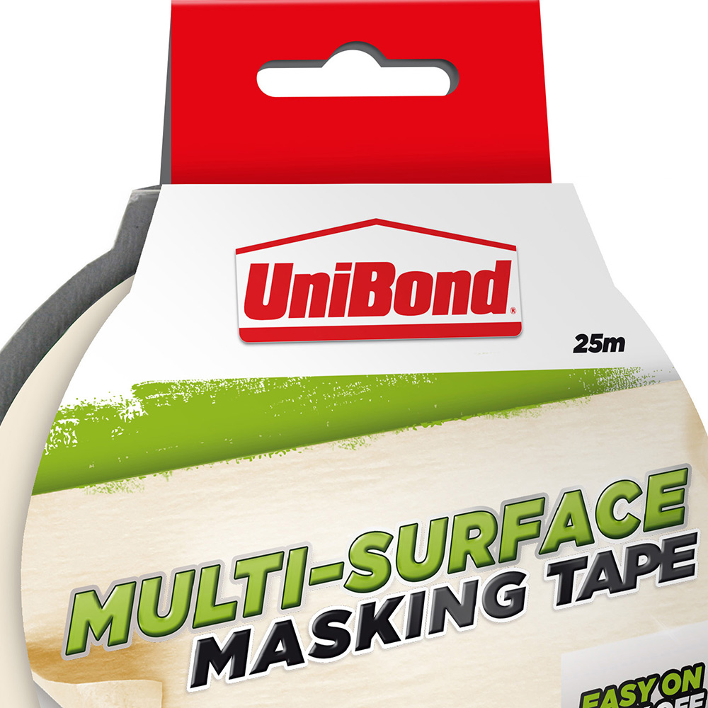 UniBond Easy On Off Masking Tape 25mm x 25m Image 2