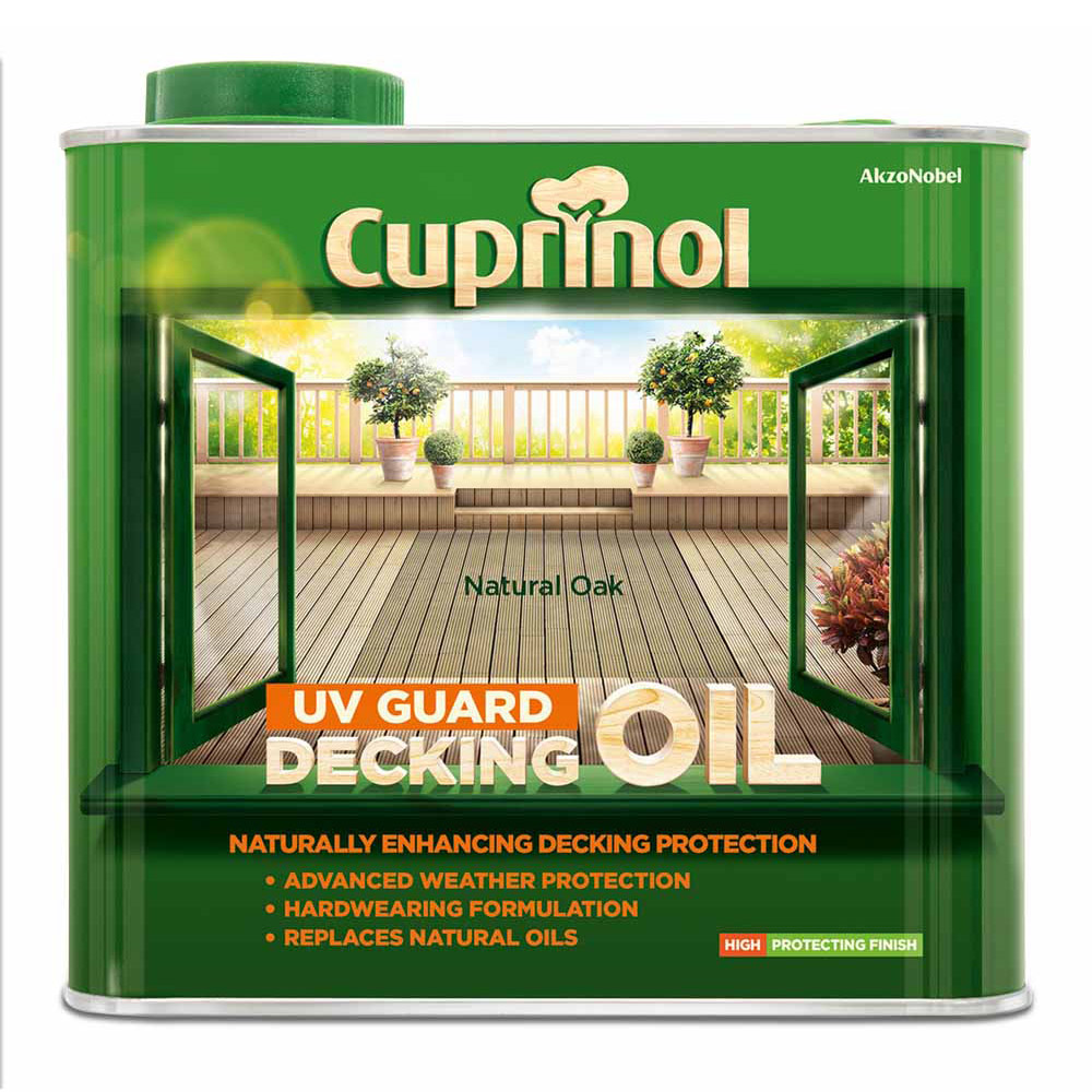 Cuprinol Natural Oak UV Guard Decking Oil 2.5L Image 2