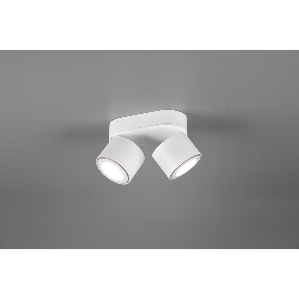 TRIO Taurus 2 Way White Matt Integrated LED Ceiling Light Image 5