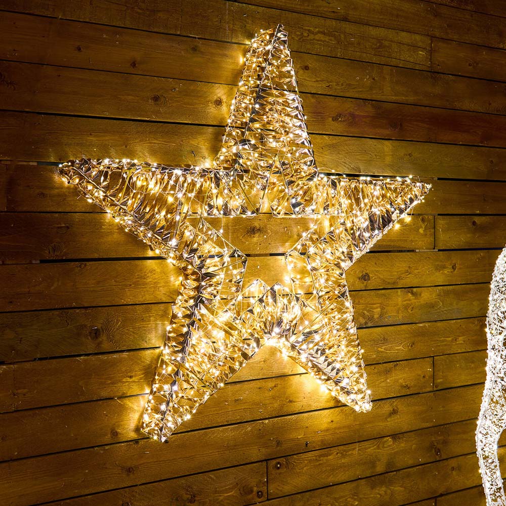Extra Large LED Star Decoration Gold Image 8