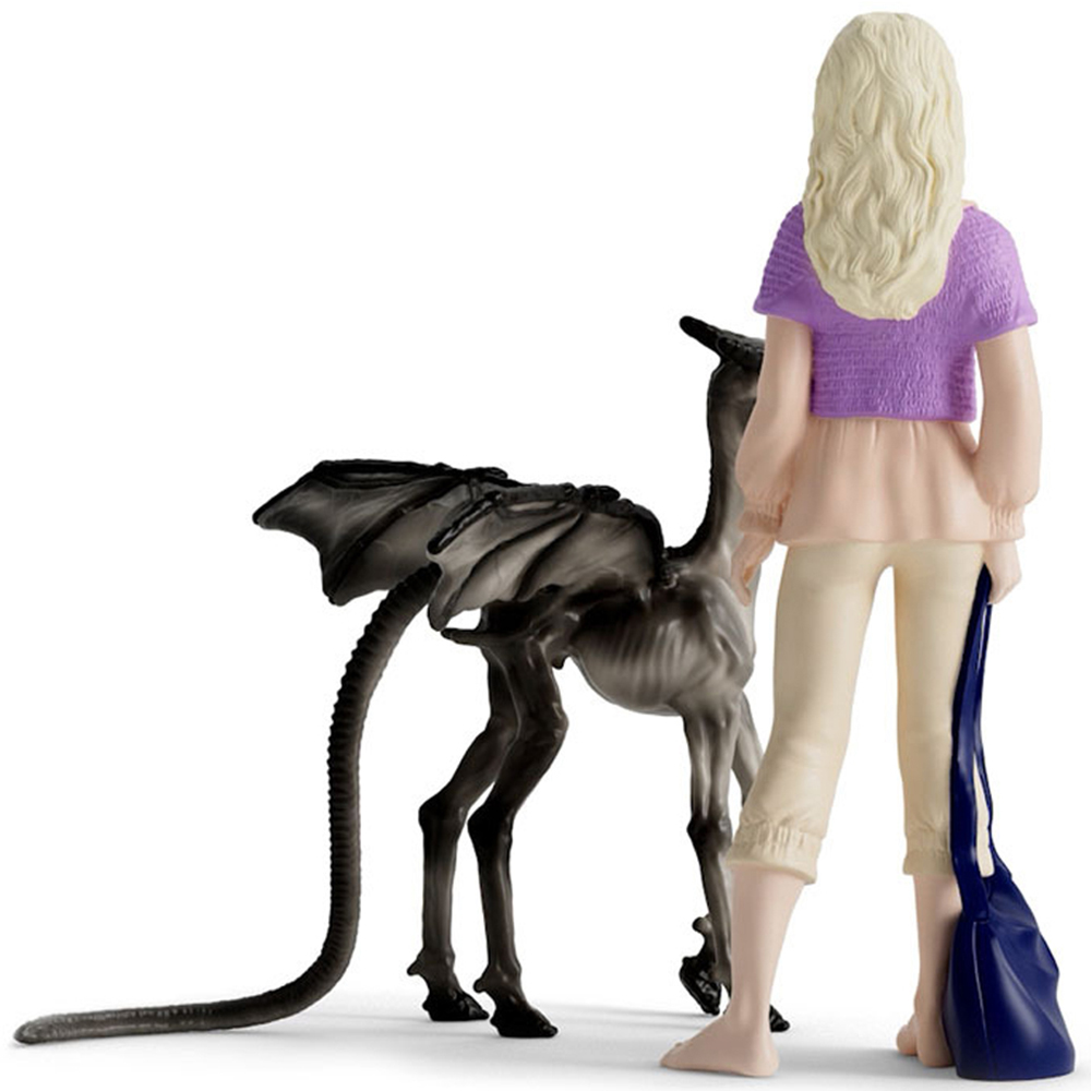 Schleich Wizarding World Luna Lovegood and Baby Thestral Toy Figure Set Image 3