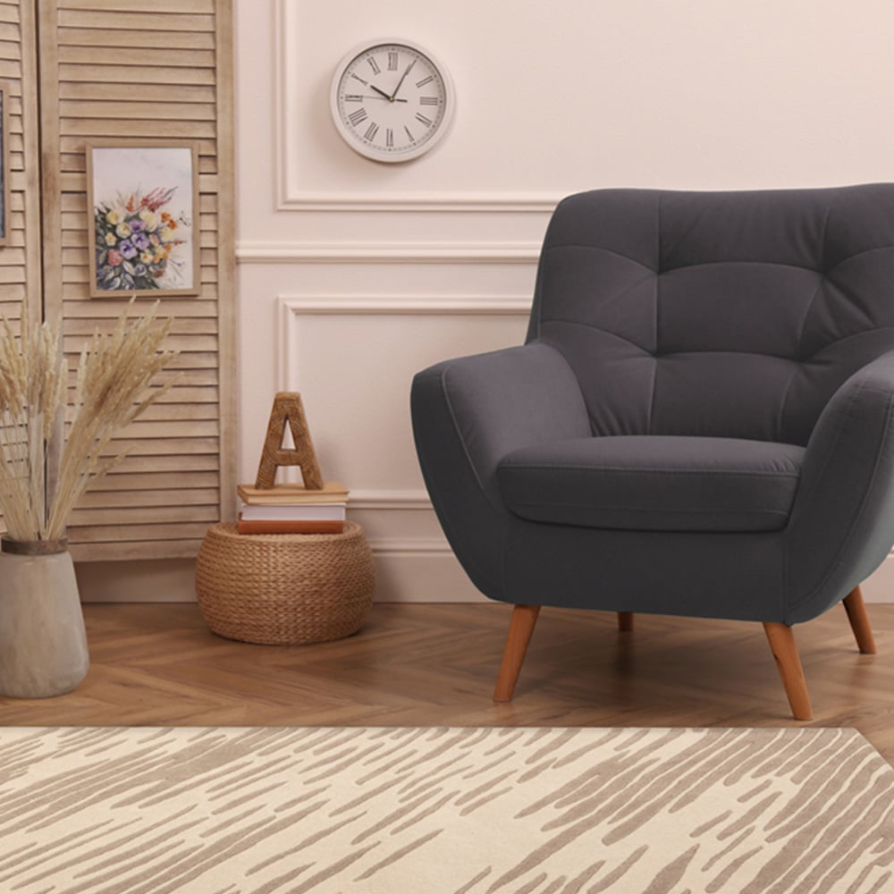 Esselle Home Aura Storm Natural and Mink Rug 120 x 170cm Image 6