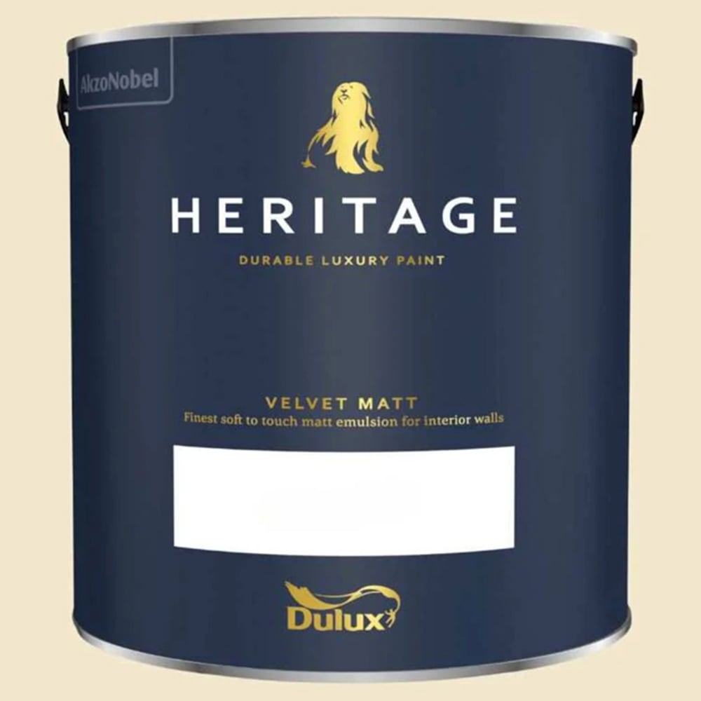 Dulux Heritage Walls and Ceilings DH White Velvet Matt Emulsion Paint 2.5L Image 2