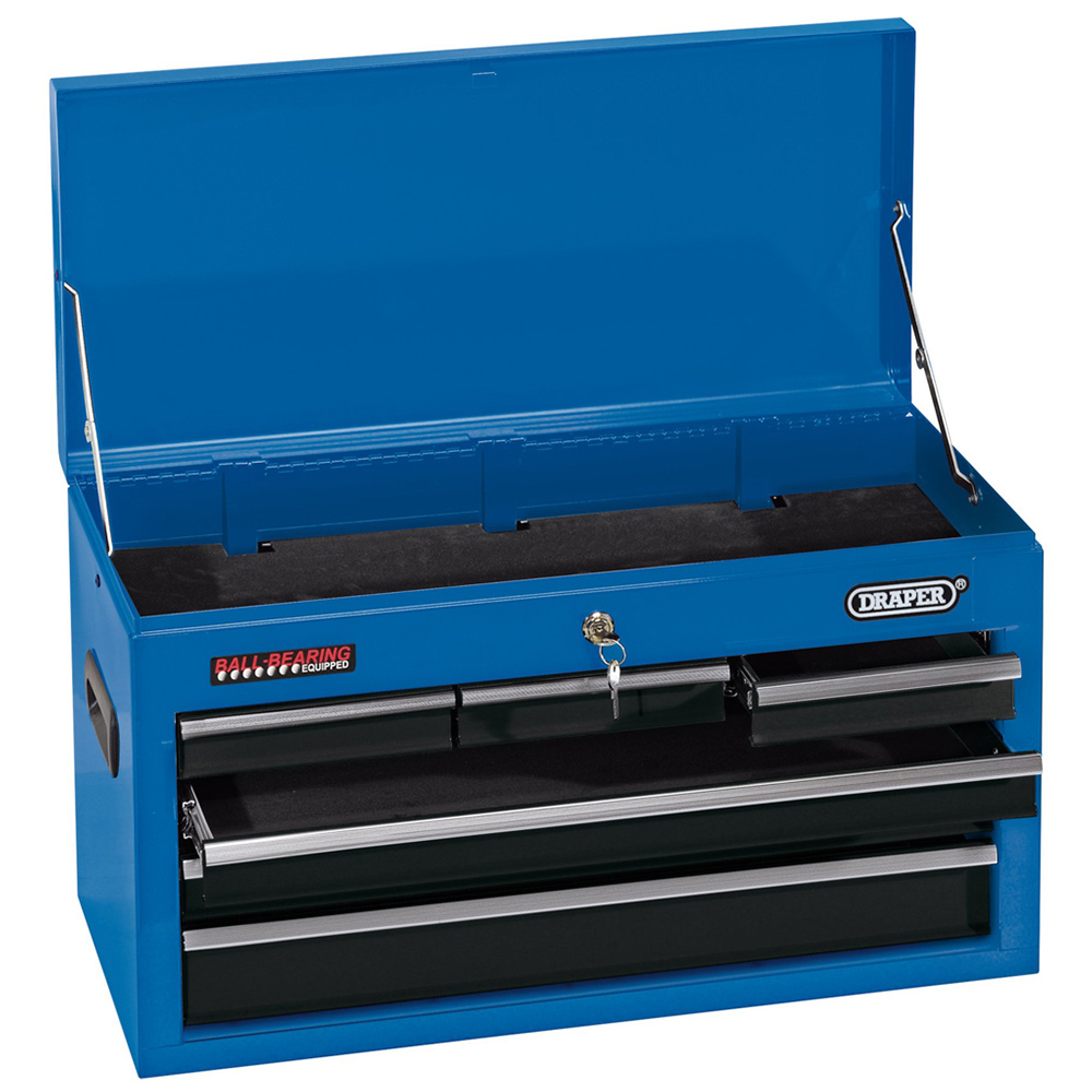 Draper 6 Drawer Blue Tool Chest Image 1