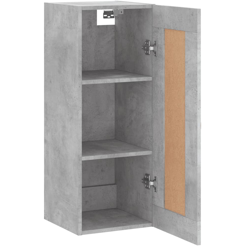 vidaXL Single Door Concrete Grey Wall Mounted Slim Cabinet Image 5