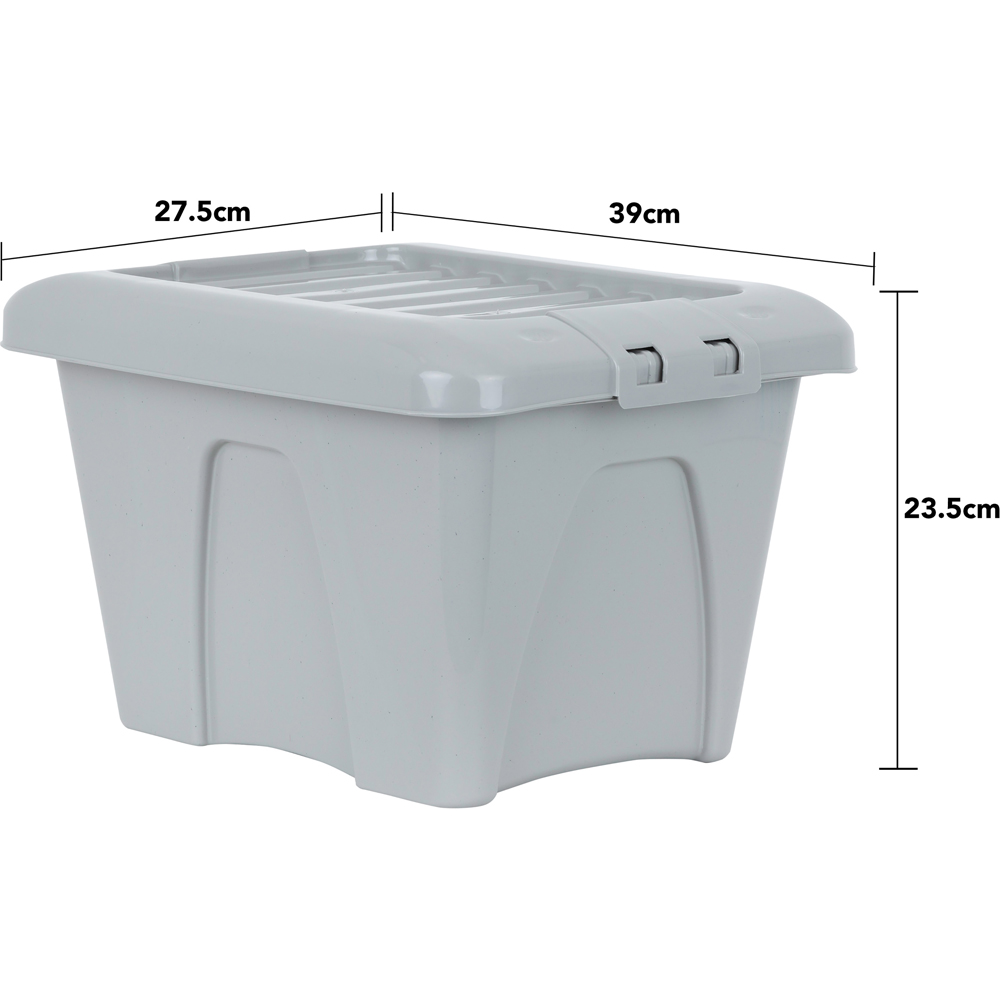 Wham 14L Soft Grey Home Upcycle Box and Lid 5 Pack Image 7