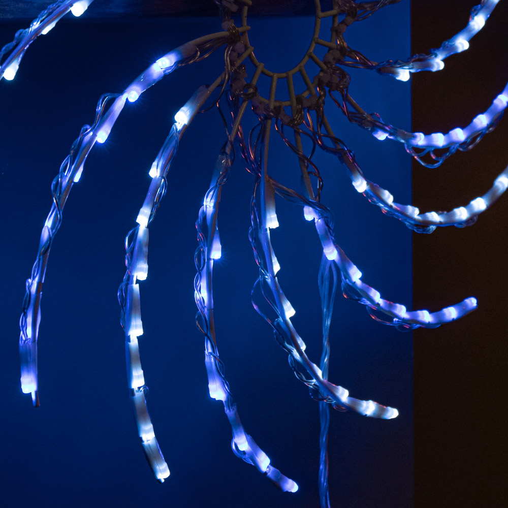 Samuel Alexander 128 Blue White LED Light-Up Spinner Christmas Decoration 50cm Image 7