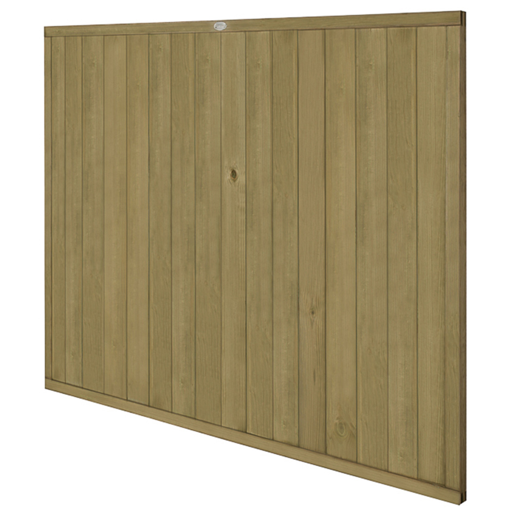 Forest Garden 6 x 5ft Vertical Tongue and Groove Fence Panel Image 3