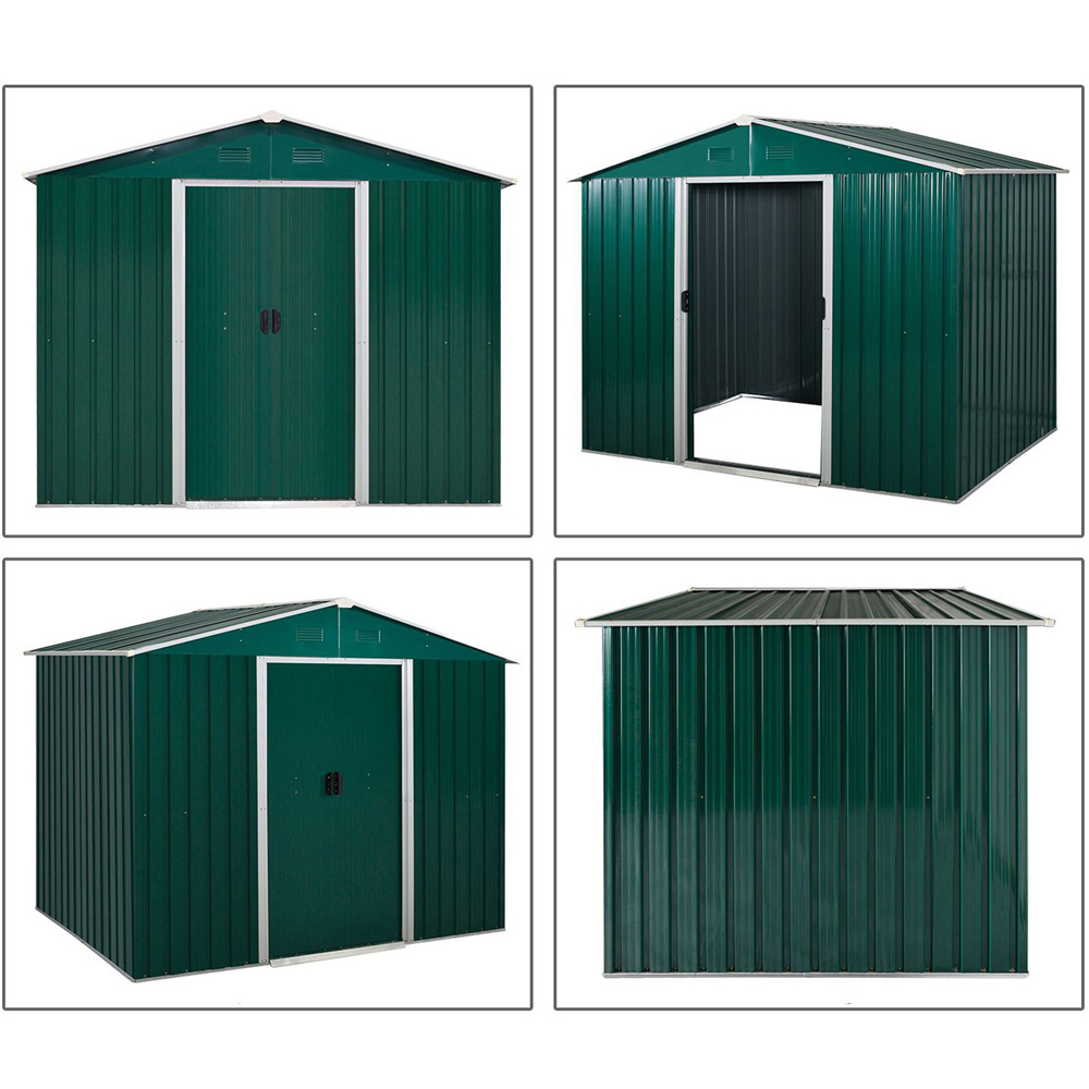 Outsunny 5.7 x 7.7ft Apex Sliding Door Tool Shed Image 5