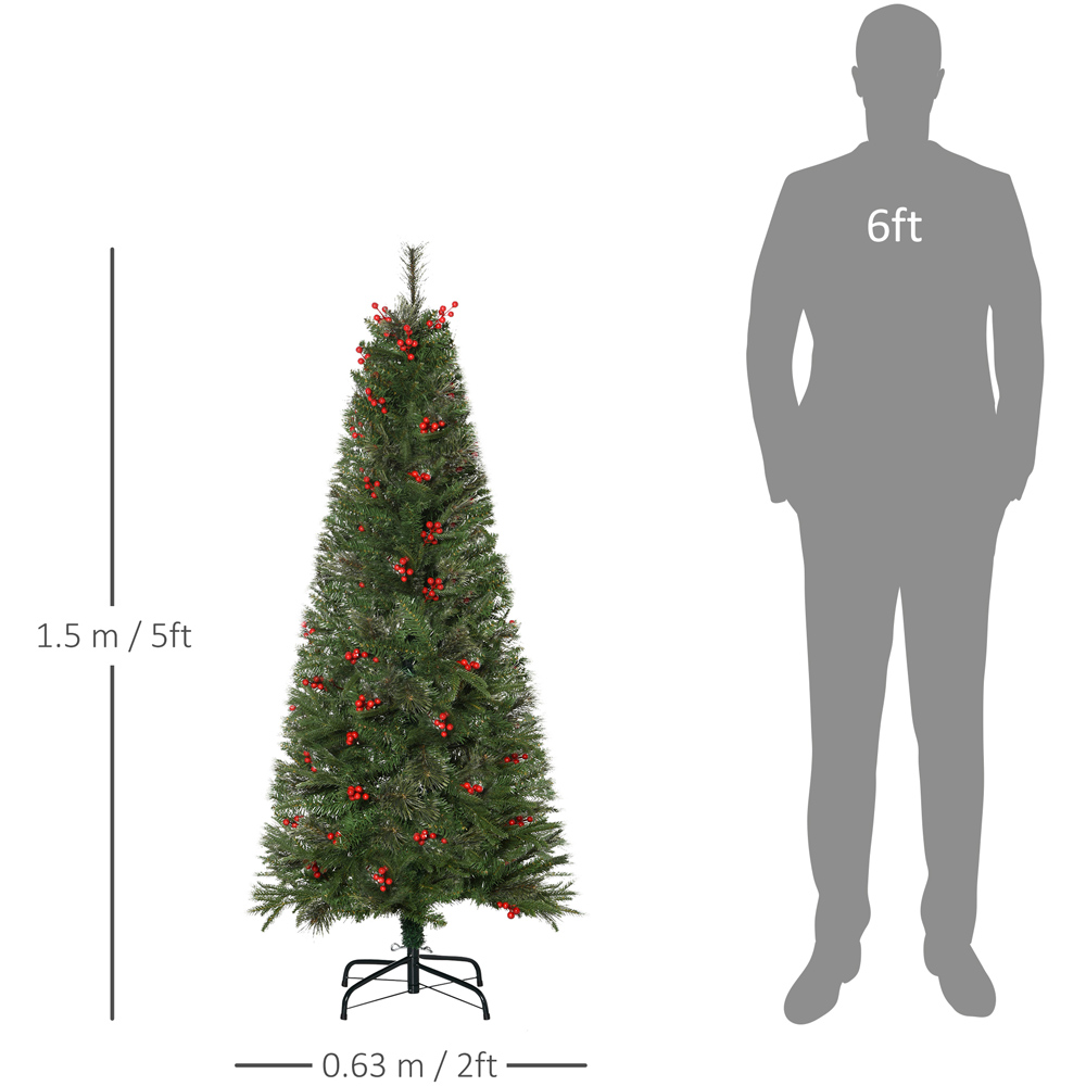 Everglow 5ft Green Pencil Artificial Christmas Tree Wilko