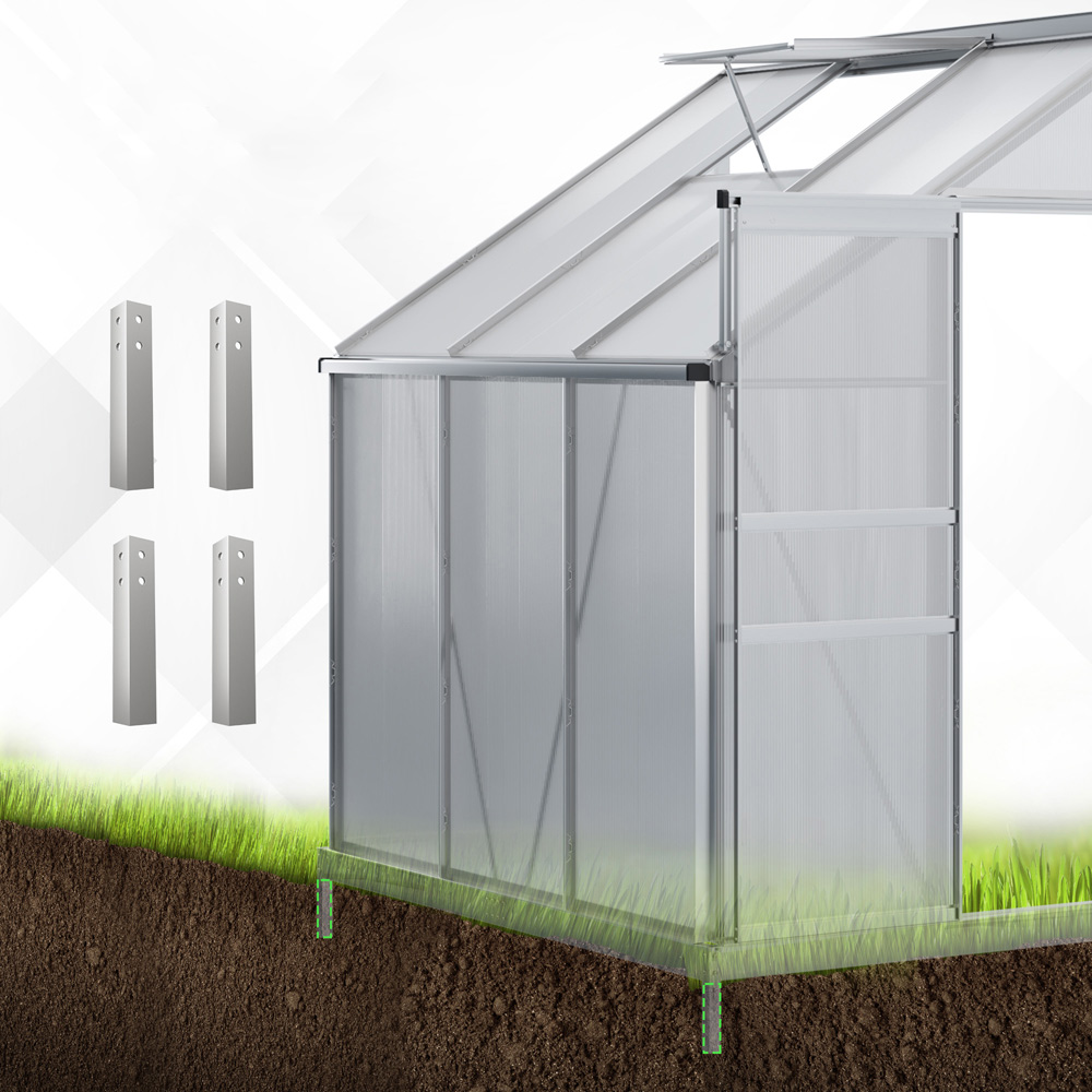 Outsunny PE Steel 4 x 6.2ft Poly Greenhouse Image 7