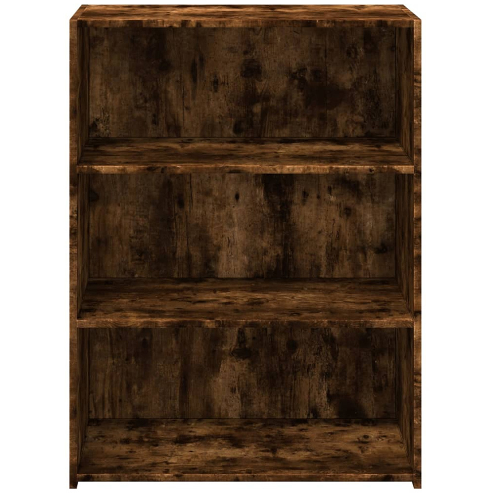 vidaXL 3 Shelf Smoked Oak Sideboard Image 4