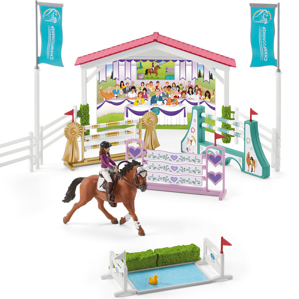 Schleich Horse Club Friendship Horse Tournament Toy Playset Image 2