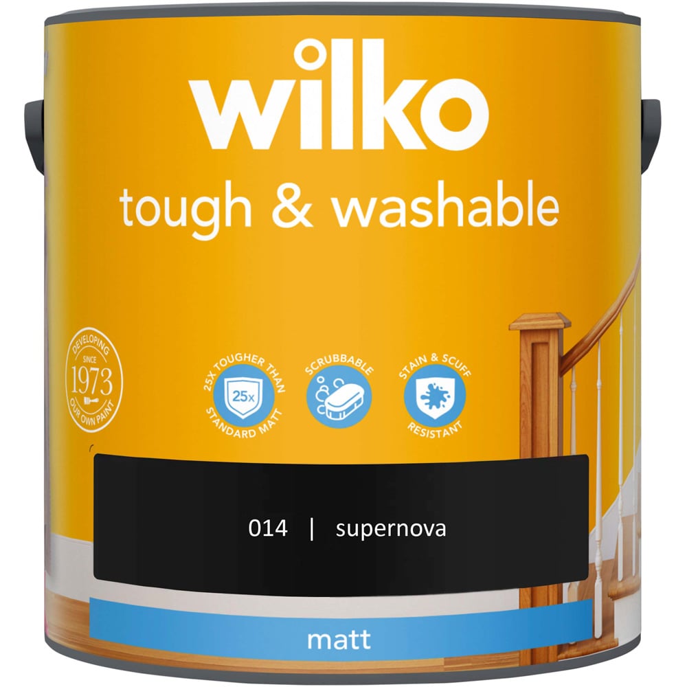 Wilko Tough & Washable Supernova Matt Emulsion Paint 2.5L Image 3