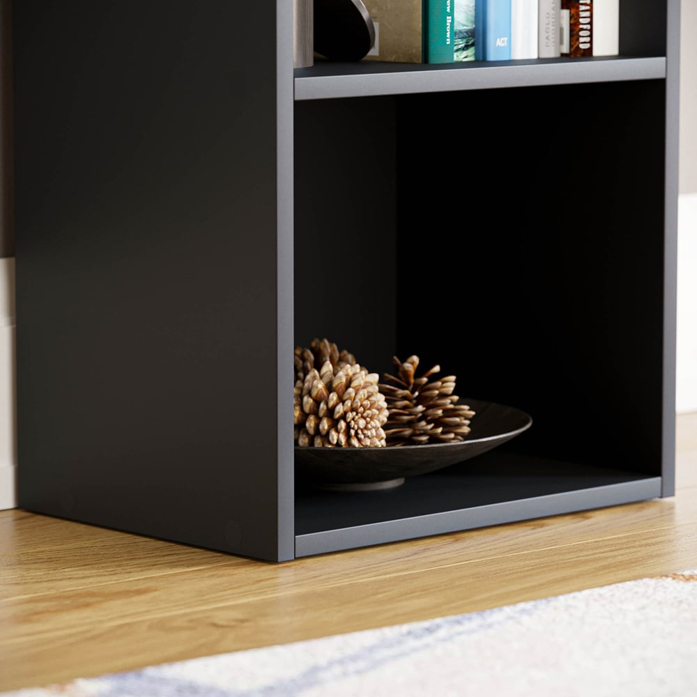 Vida Designs Oxford 3 Cube Black Bookcase  Image 6