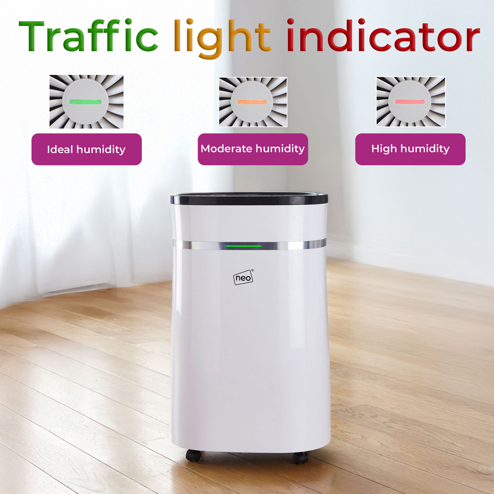 Neo White LED Digital Display Dehumidifier 25L Image 8