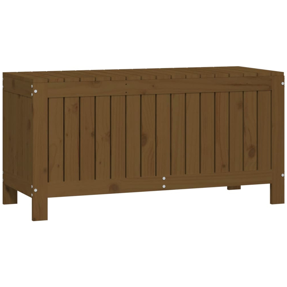 vidaXL 54 x 108 x 42.5cm Brown Pine Wood Garden Storage Box Image 1