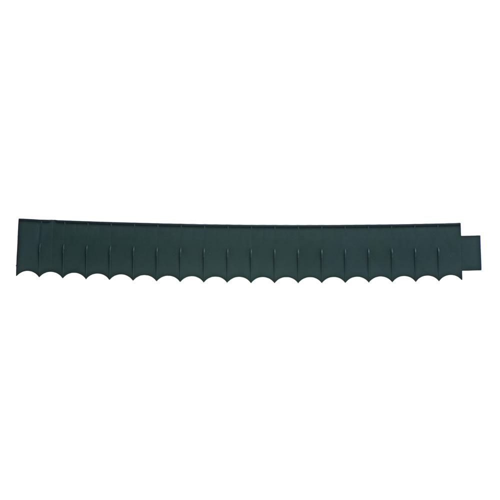 Wilko Fixed Plastic Lawn Edging 97cm x 13cm Image