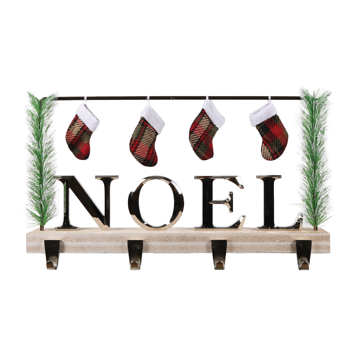 Nordic Noel Stocking Holder Decoration Image